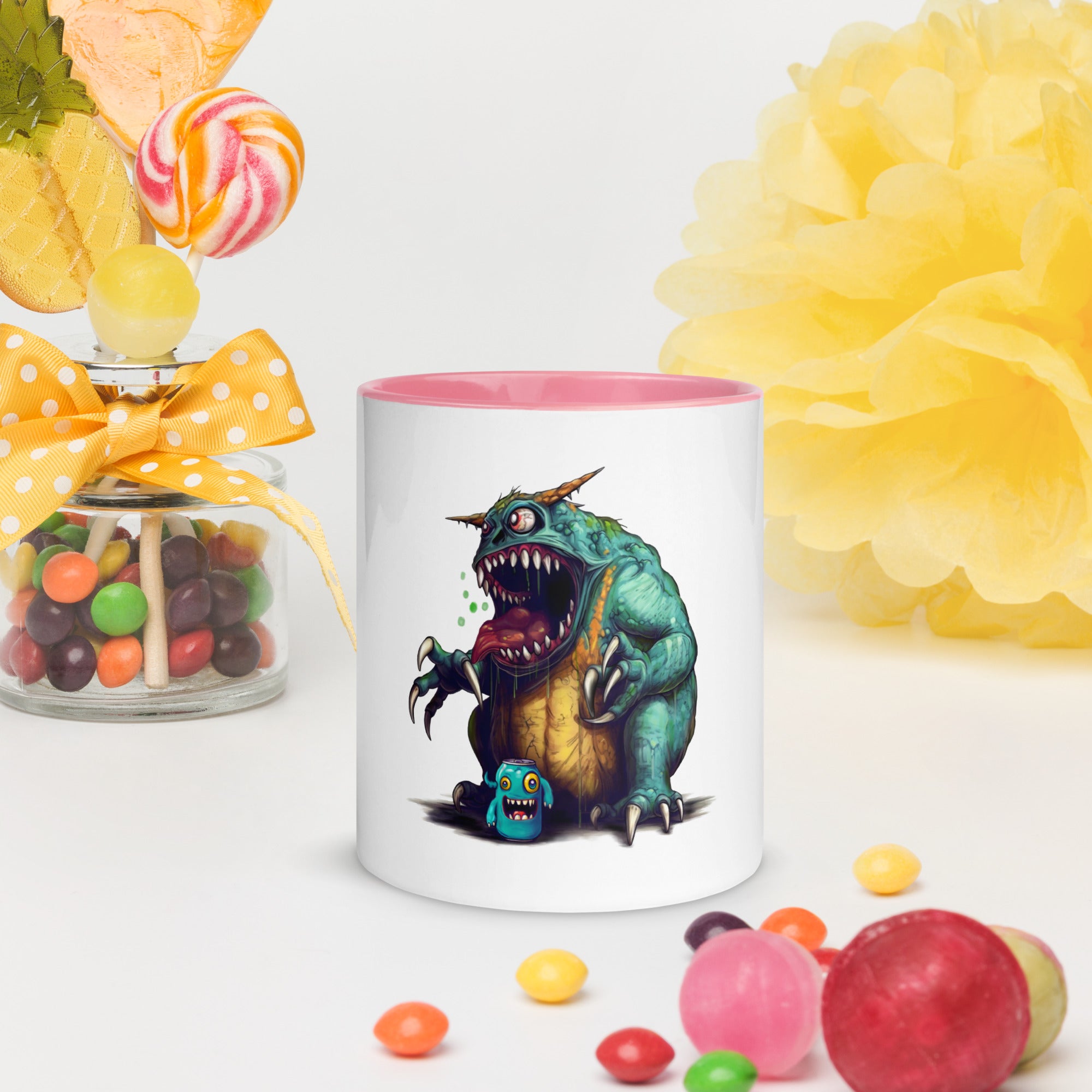 Monster Energy Drink Mug: A Hilarious Burping Monster Design by Behram Agha