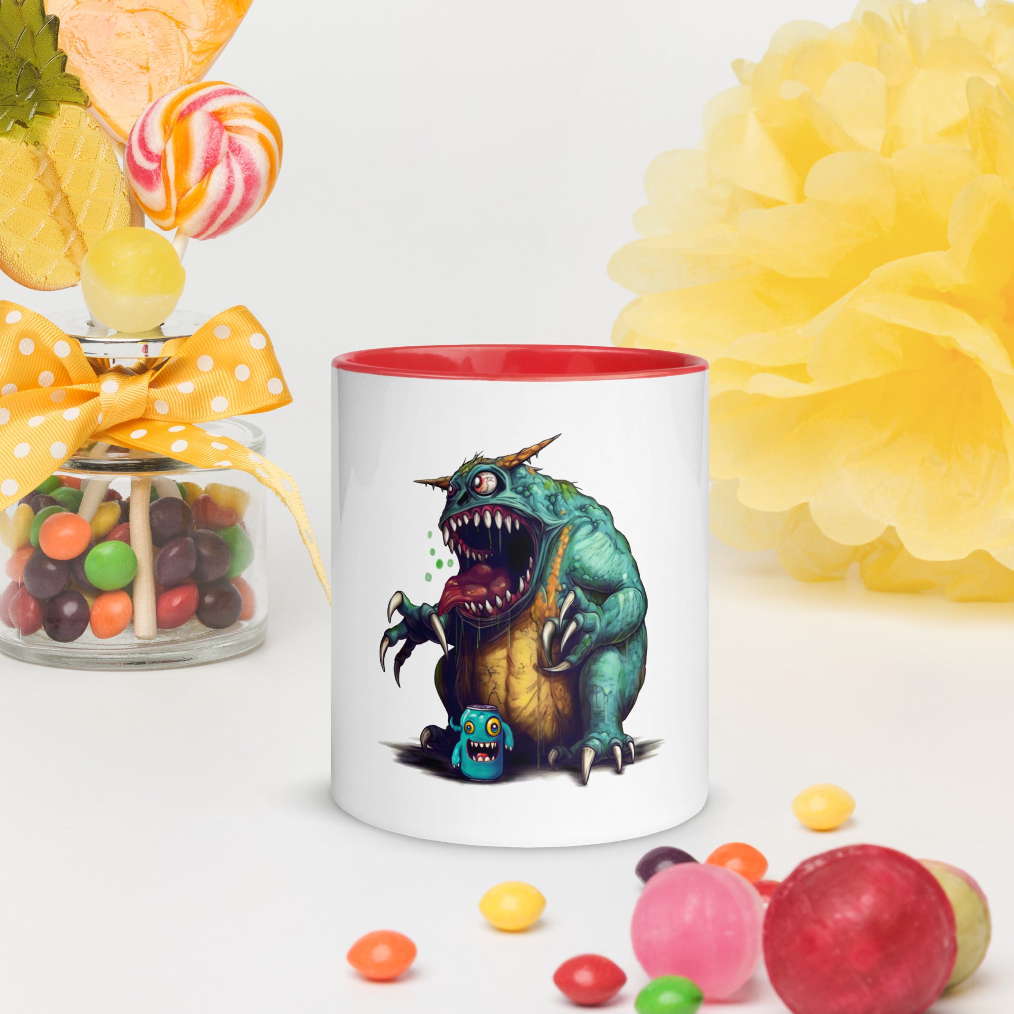 Monster Energy Drink Mug: A Hilarious Burping Monster Design by Behram Agha